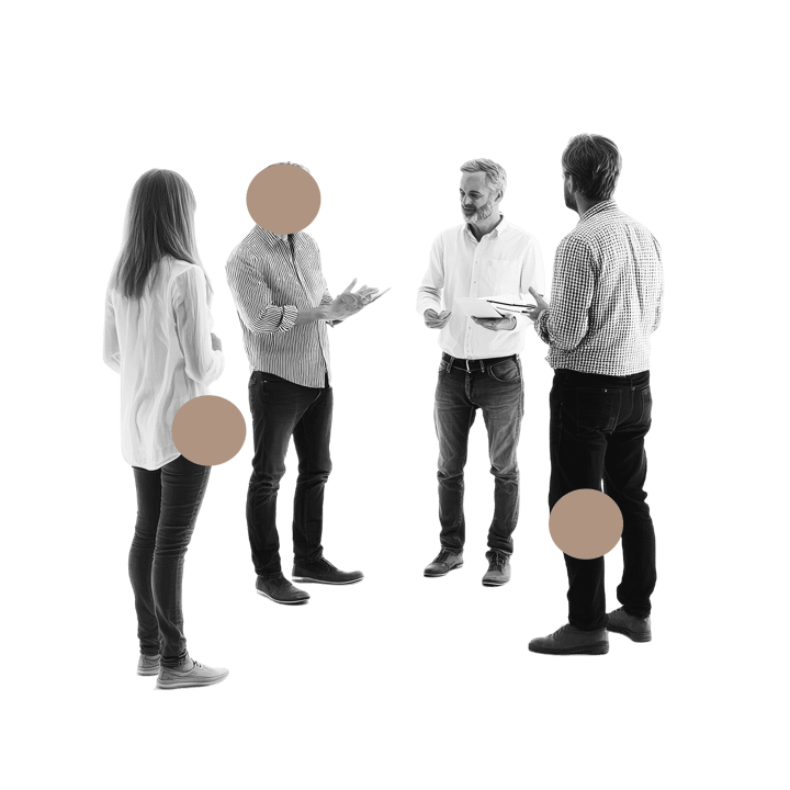 people gathering to talk